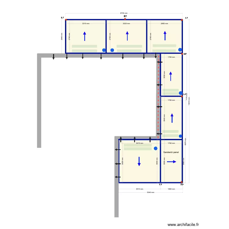 RENE OVERMEERg. Plan de 7  et 57 m²