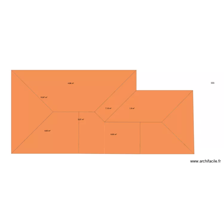 adzope. Plan de 7  et 47 m²