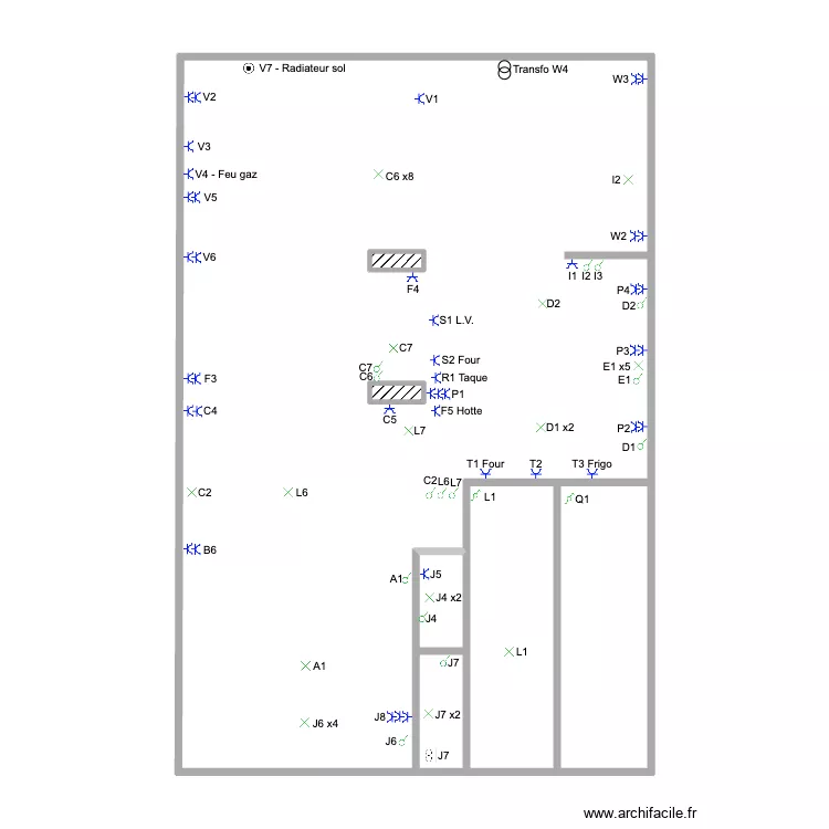 Electricité Visé RDC. Plan de Electricité Visé RDC. Plan de