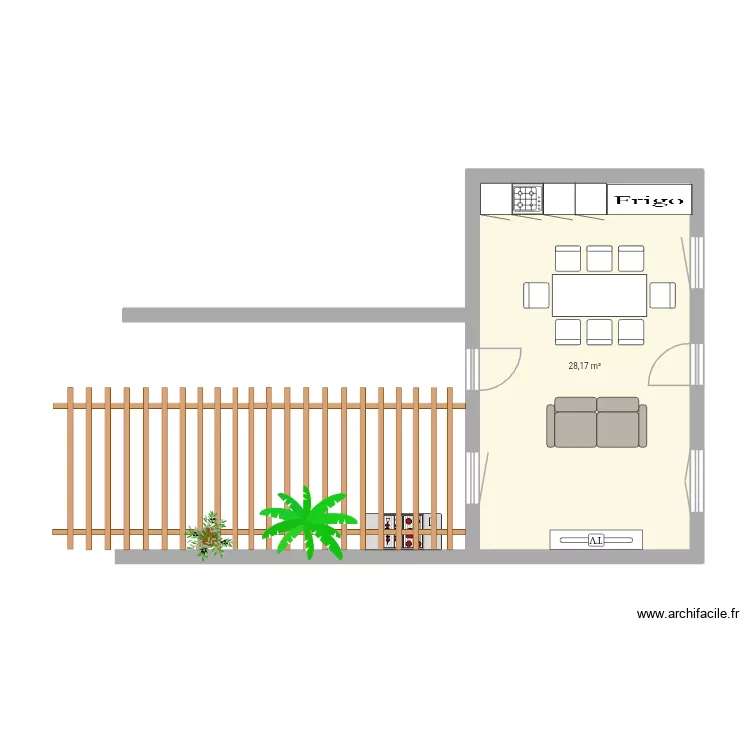 Villaralbo. Plan de 1 Pièce et 28 m²