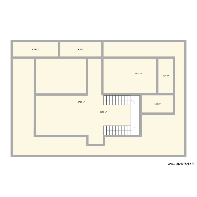 KOUNOUNE1. Plan de 7 pièces et 133 m2