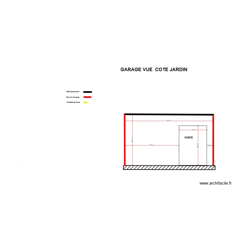 Garage W2. Plan de 0 pièce et 0 m2