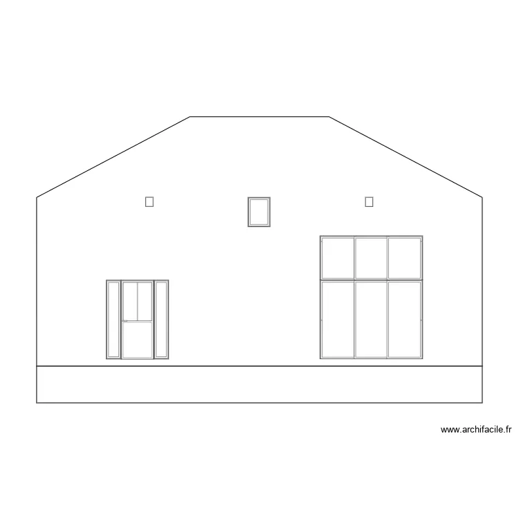 facade s. Plan de facade s. Plan de