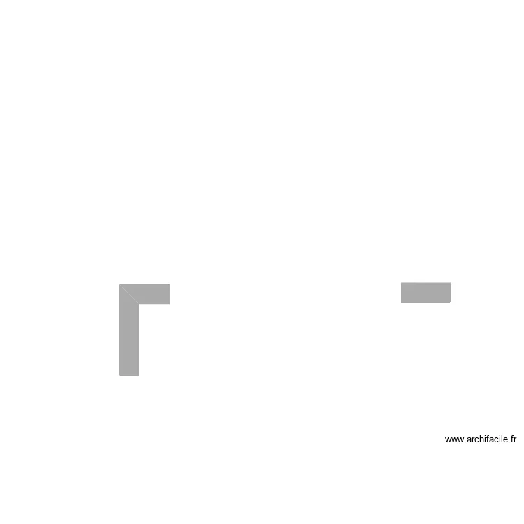 salon maison bis. Plan de 