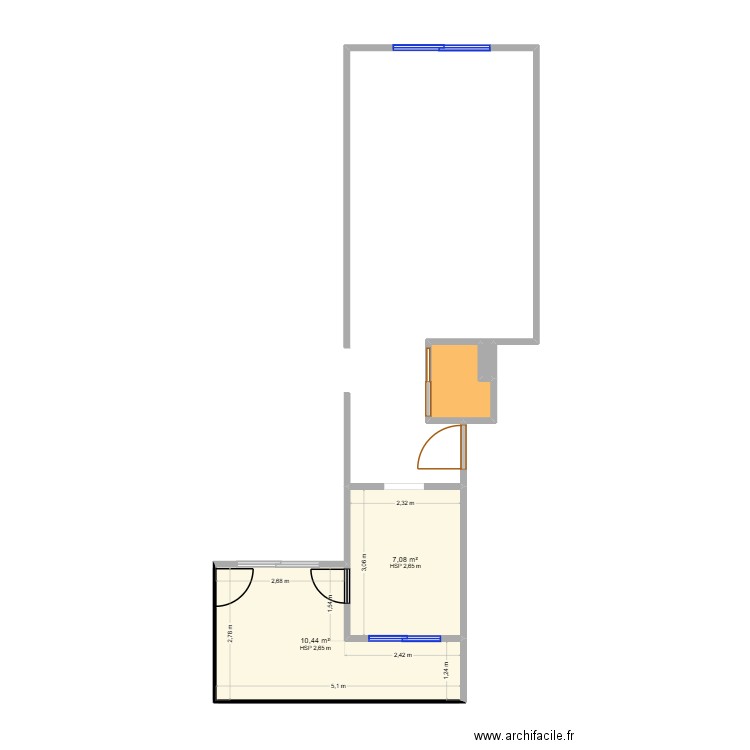 Mon appart-Publ. Plan de 4 pièces et 19 m2