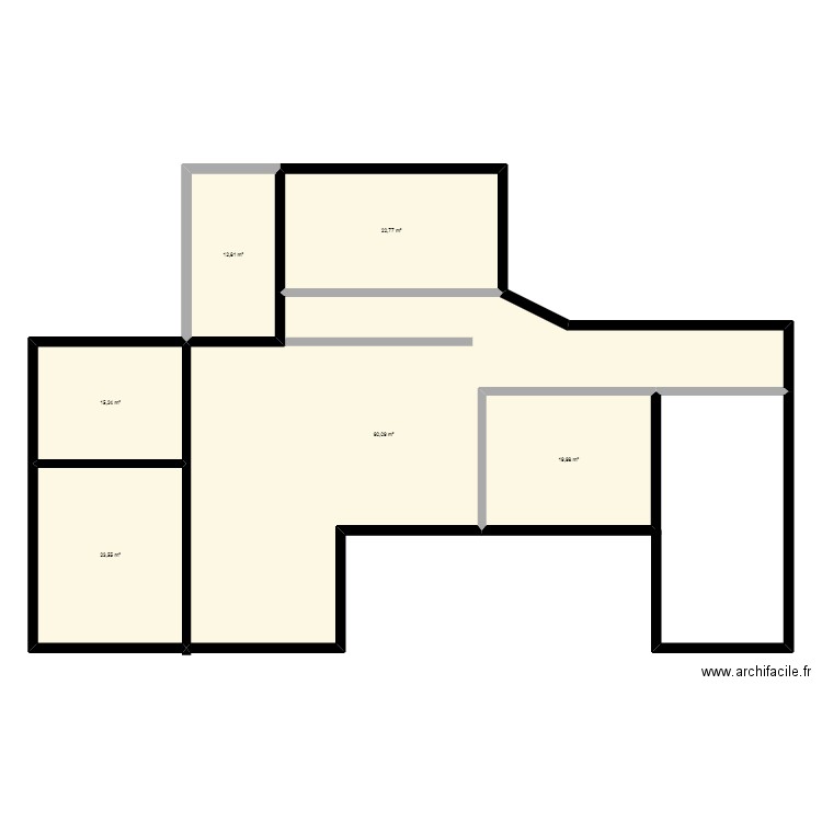 st maxime2. Plan de 6 pièces et 184 m2