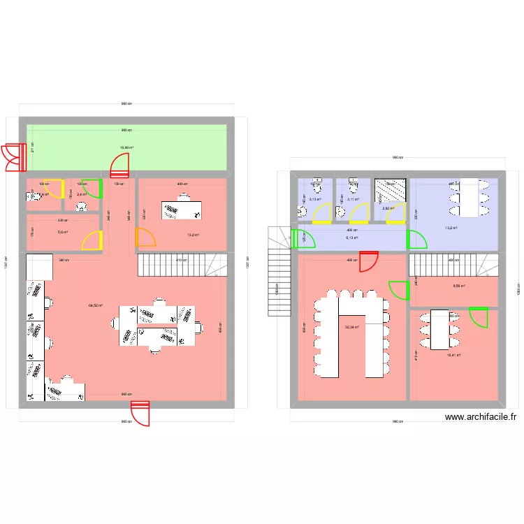 PLAN. Plan de 14  et 194 m²