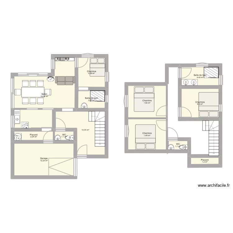 idée 1. Plan de 13 Pièces et 82 m² idée 1. Plan de 13 Pièces et 82 m²
