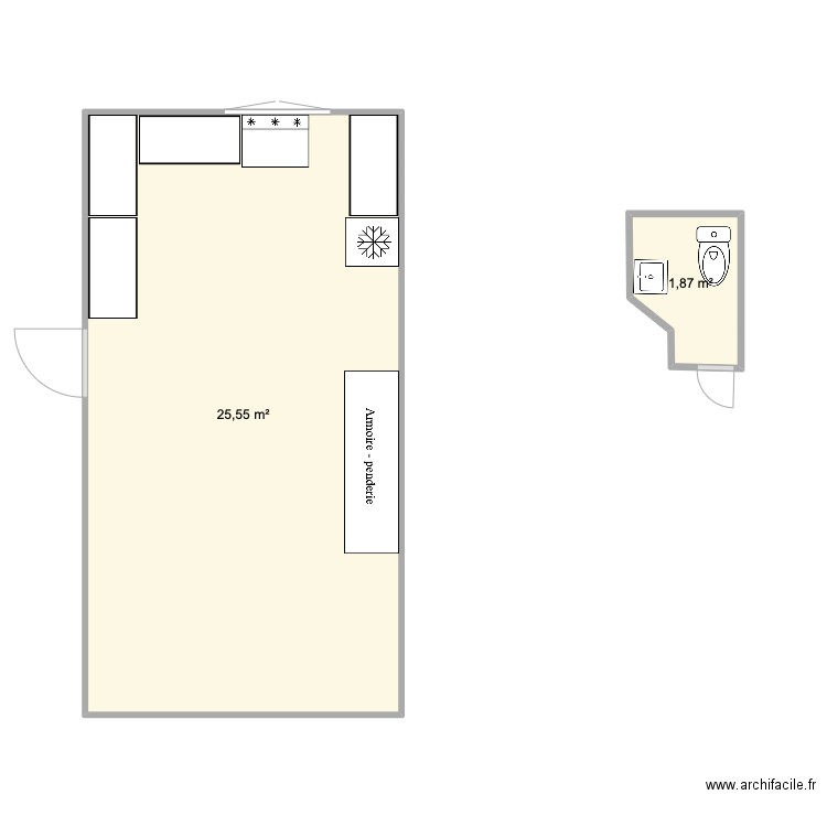 garage chiotte. Plan de 0 pièce et 0 m2