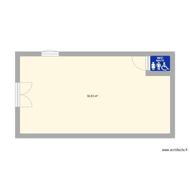MAGASIN . Plan de 0 pièce et 0 m2