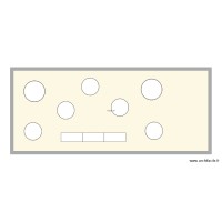 Ecurie - tables rondes et d\'honneur rectangle