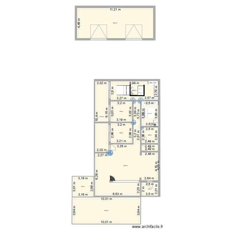 maison colayrac. Plan de 12 pièces et 246 m2