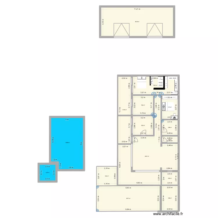 maison colayrac. Plan de 