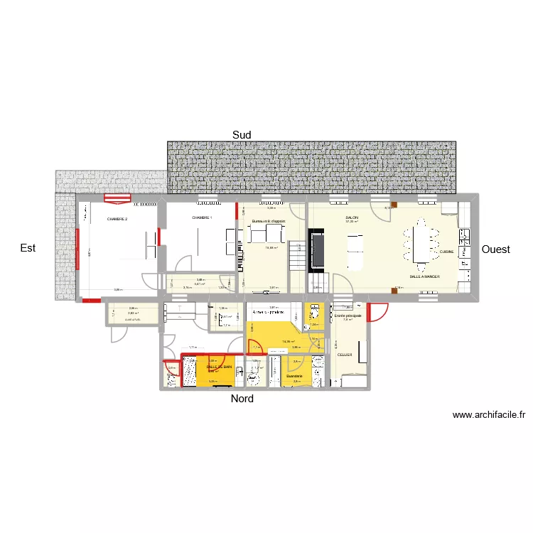 Les Hogues - Plan I. Plan de 17 et 104 m² Les Hogues - Plan I. Plan de 17 et 104 m²