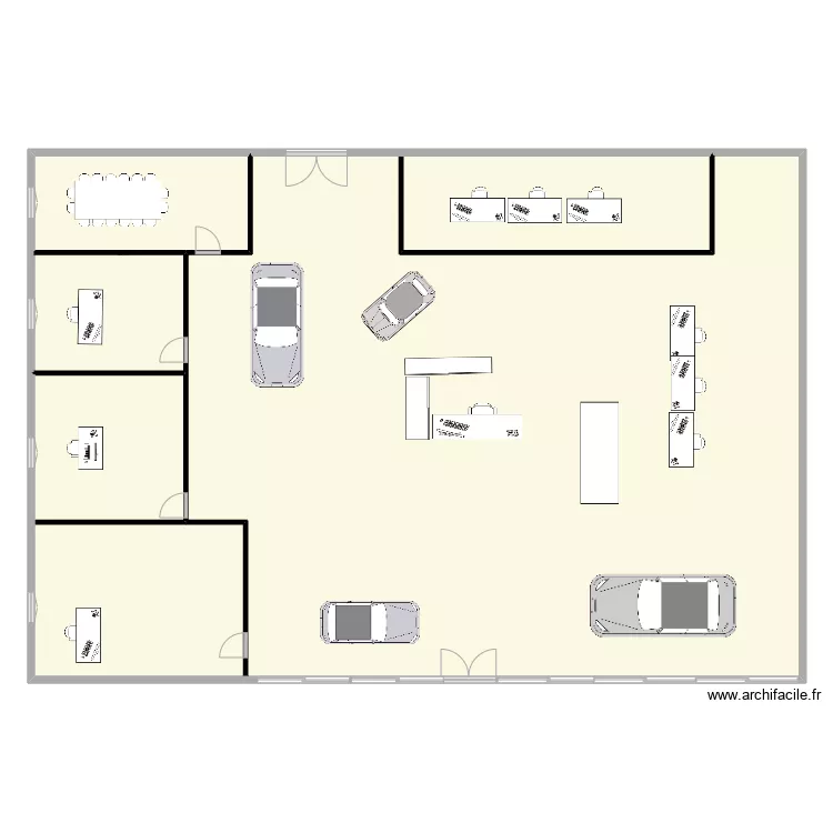 plan garage. Plan de 