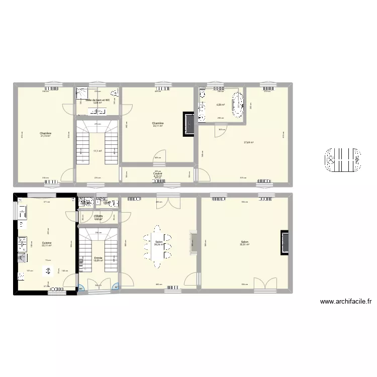 rdc. Plan de rdc. Plan de