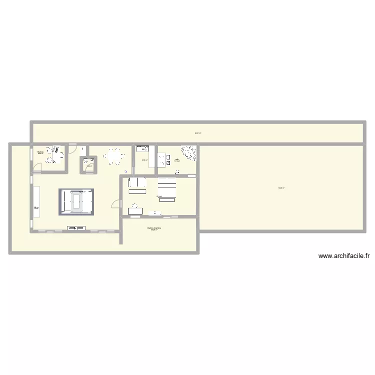 corner bedroom. Plan de 