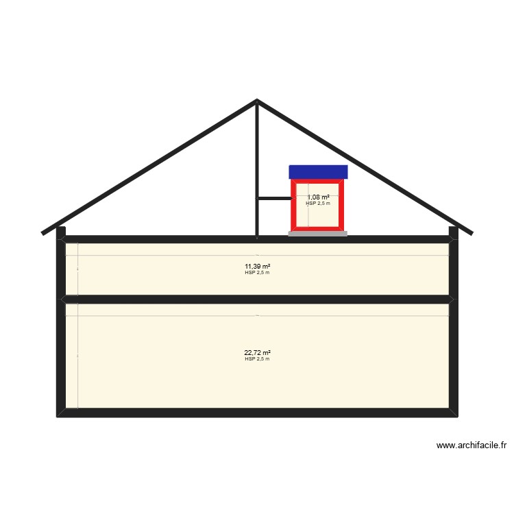 pignon. Plan de 0 pièce et 0 m2