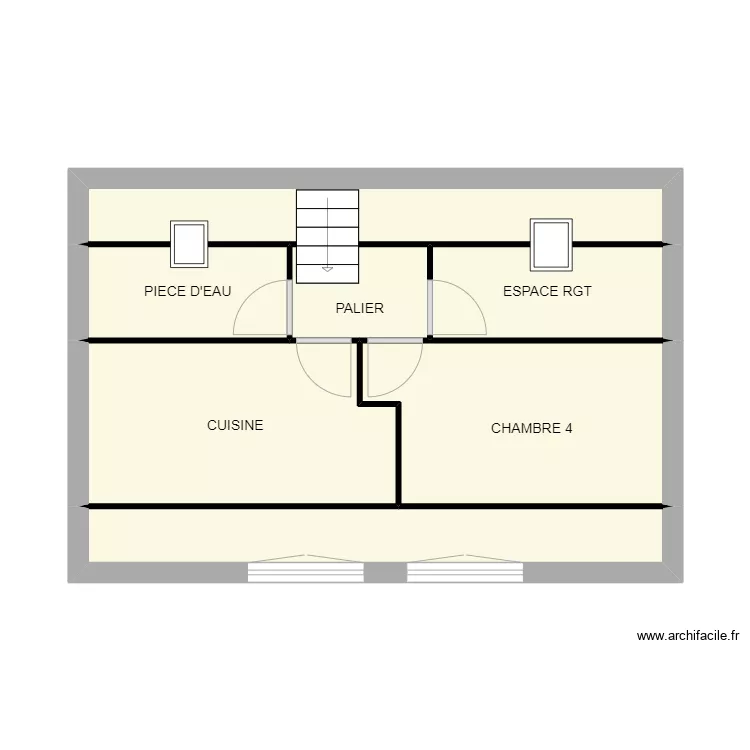 RDC KERVAREC. Plan de 