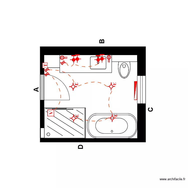 letourneau &eacute;lectrique. Plan de 