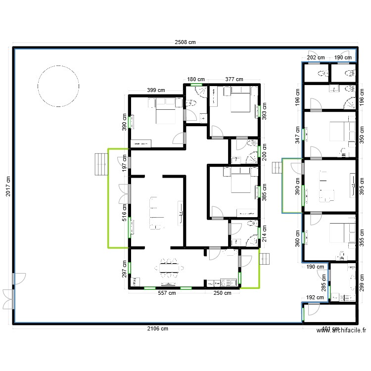 Plan Alareny Meuble. Plan de 18 pièces et 620 m2
