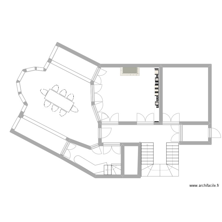 Appart Jonas. Plan de 8 pièces et 96 m2