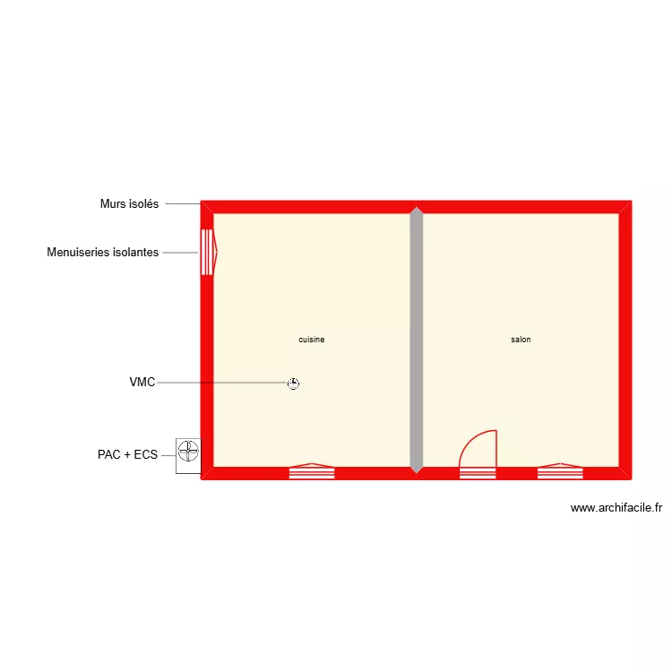 lauseille rdc étape 2. Plan de 2 et 47 m² lauseille rdc étape 2. Plan de 2 et 47 m²