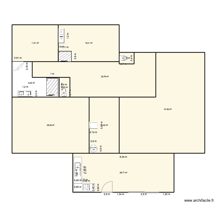 plan côté. Plan de 0 pièce et 0 m2 plan côté. Plan de 0 pièce et 0 m2