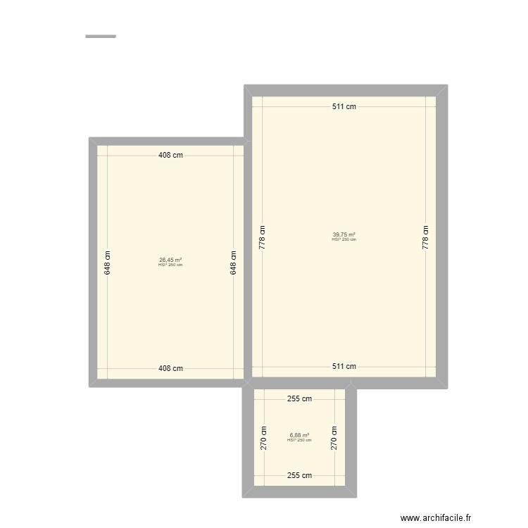 MaisonLoc. Plan de 3 pièces et 73 m2