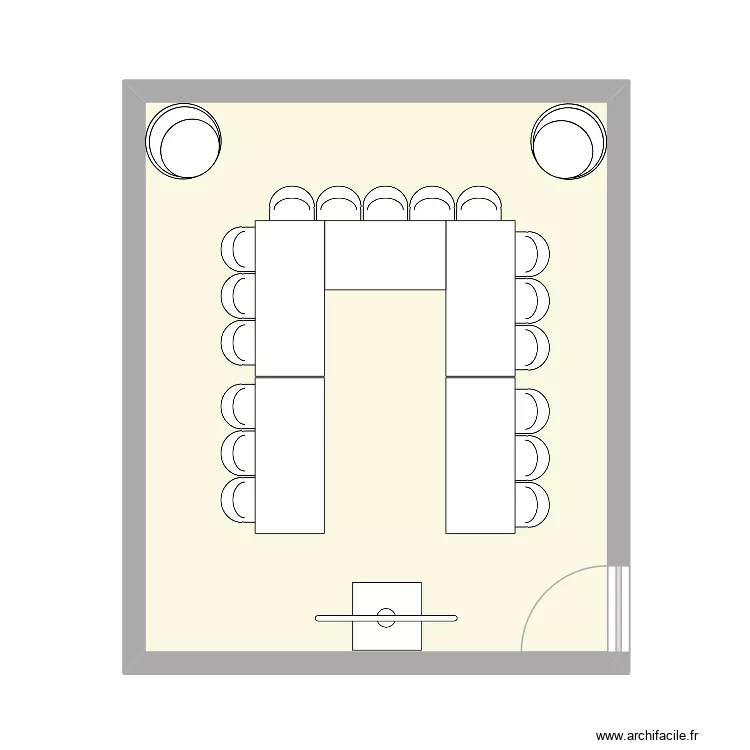 Salle milieu. Plan de 1 pièce et 34 m² Salle milieu. Plan de 1 pièce et 34 m²