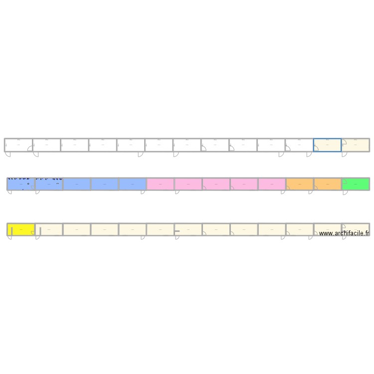 STIB - BUT. Plan de 39 pièces et 630 m2