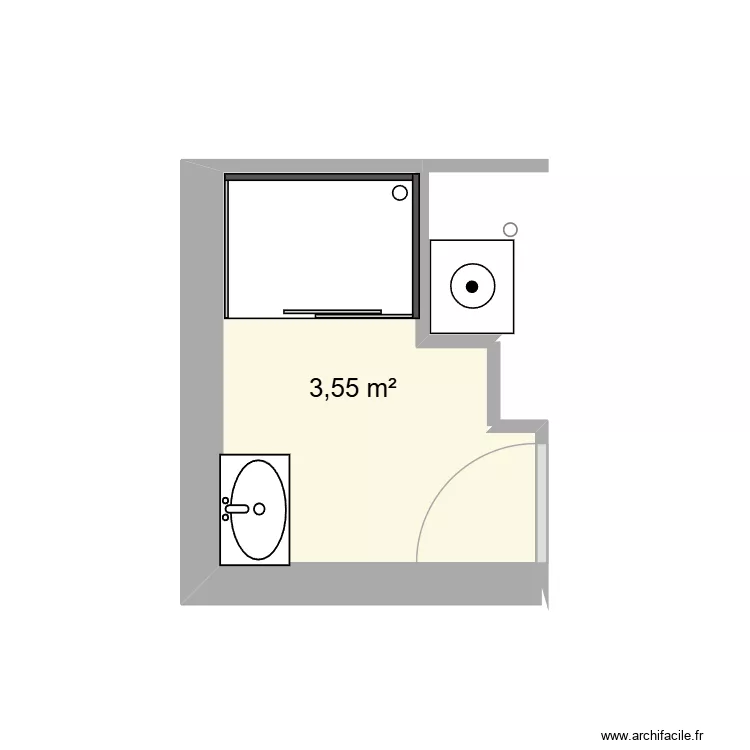 CHRISTOPHE 1. Plan de 1 et 4 m² CHRISTOPHE 1. Plan de 1 et 4 m²