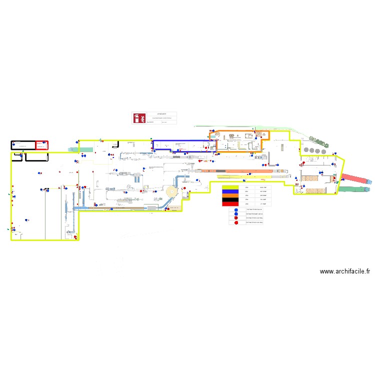 RDC BISCUITERIE plans inter. Plan de 6 pièces et 1722 m2