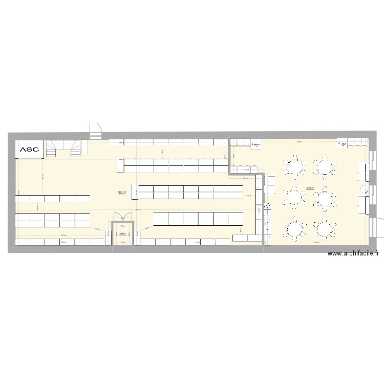 jed yard rdc 4. Plan de 3 pièces et 284 m2