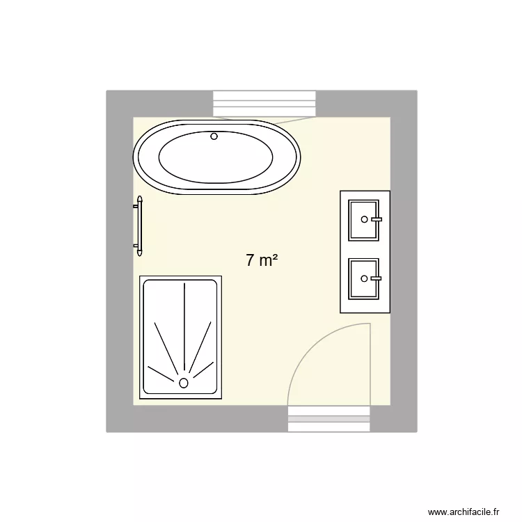 salle de bain 2. Plan de 