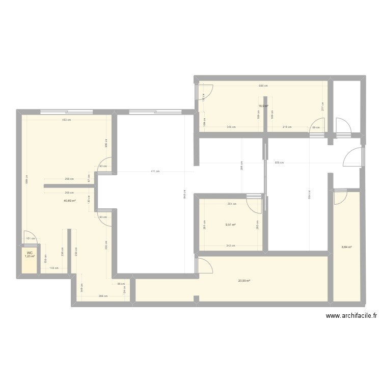 schema elec v1. Plan de 6 pièces et 100 m2