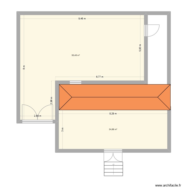 plan façade. Plan de 0 pièce et 0 m2 plan façade. Plan de 0 pièce et 0 m2