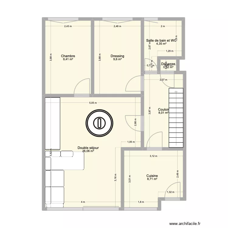 Appartement. Plan de 0 pièce et 0 m2