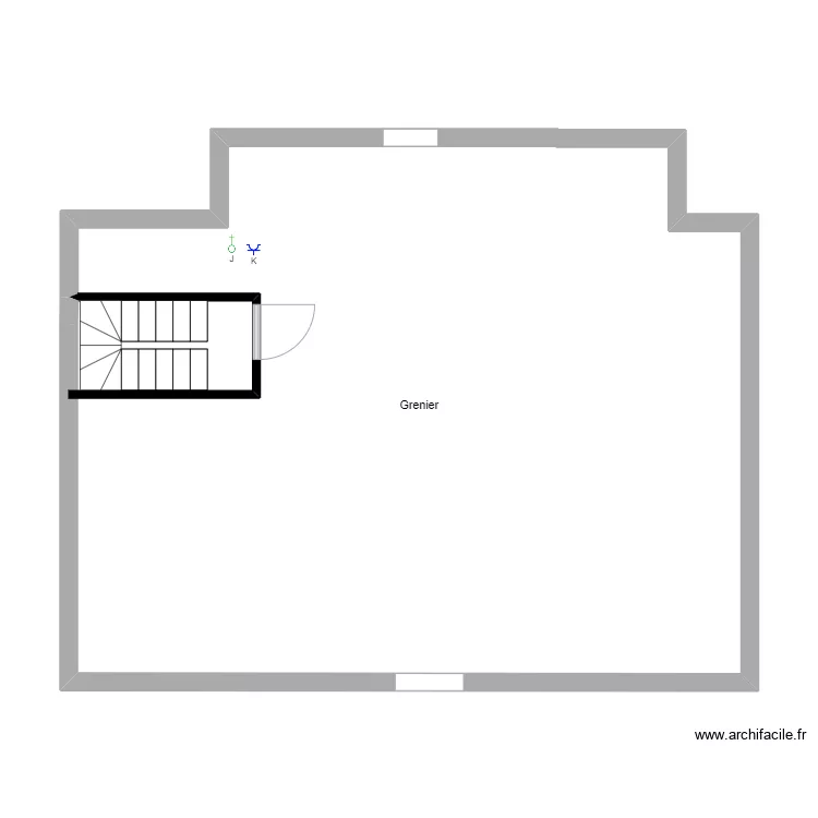 Grenier. Plan de Grenier. Plan de