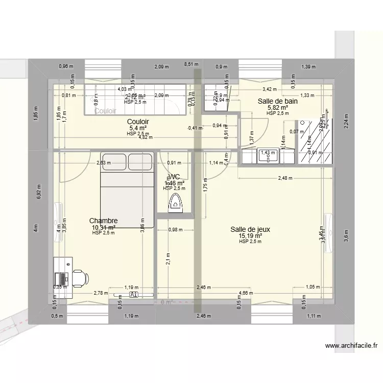 5 la joubertie d&eacute;finitif. Plan de 27 Pièces et 466 m²