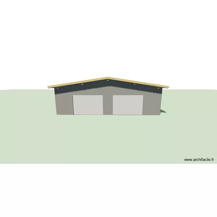 PC : Plan garage. Plan de 1 et 60 m² PC : Plan garage. Plan de 1 et 60 m²