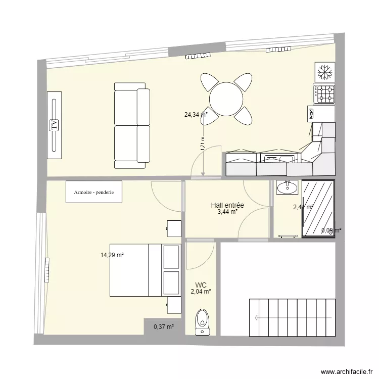 Appartement Sophie-Théo. Plan de Appartement Sophie-Théo. Plan de