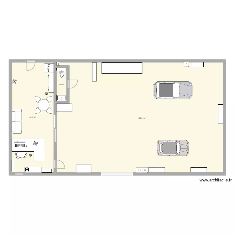 garage shn. Plan de 3 et 209 m² garage shn. Plan de 3 et 209 m²