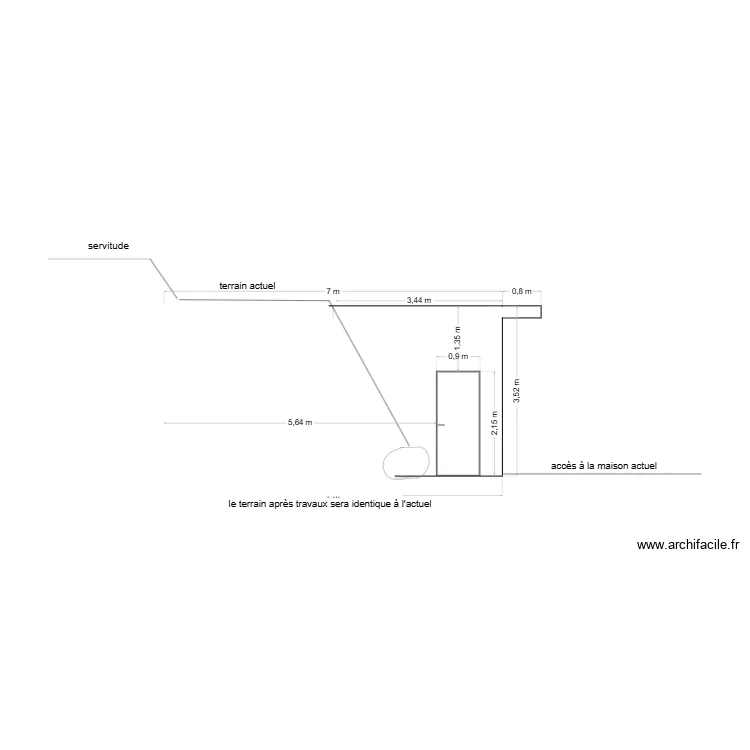 face sud ouest v4. Plan de 