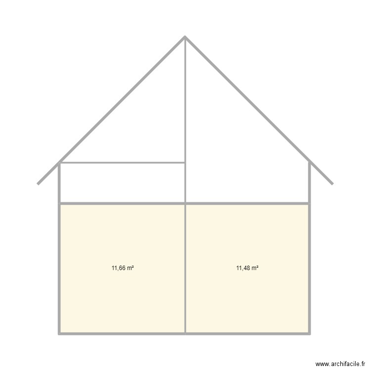 pignon nord paillet. Plan de 0 pièce et 0 m2