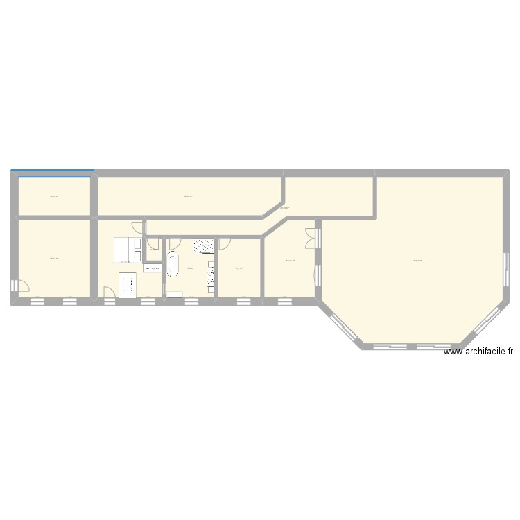 PLAN ALBAN. Plan de 10 pièces et 308 m2