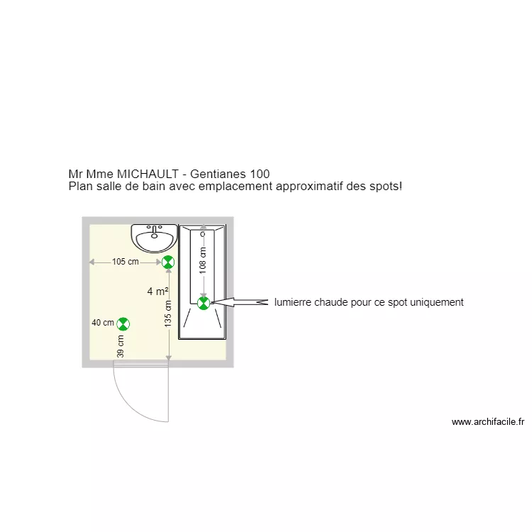 -Valloire-SDB. Plan de 