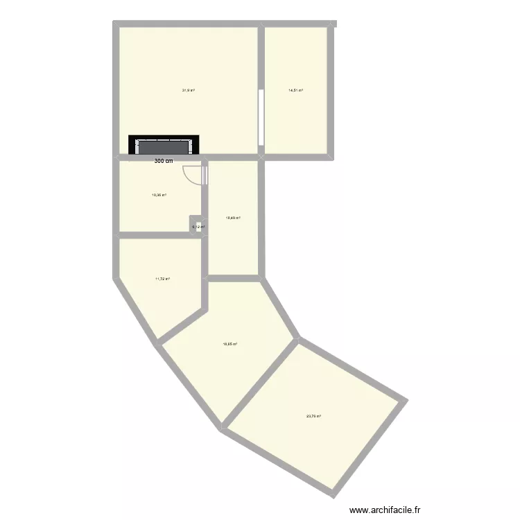 ST CYPRIEN. Plan de 8 pièces et 121 m²