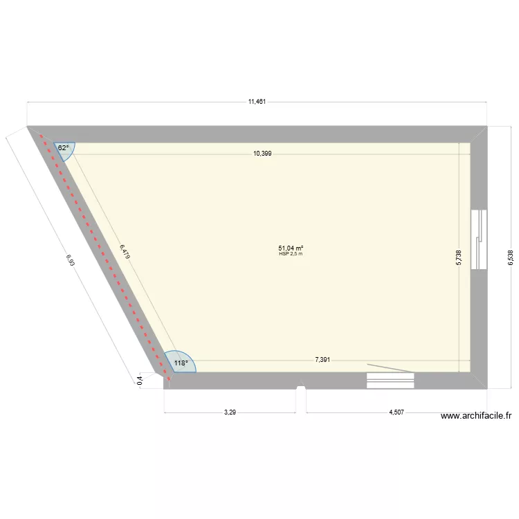 petite maison initial. Plan de 1 Pièce et 51 m² petite maison initial. Plan de 1 Pièce et 51 m²
