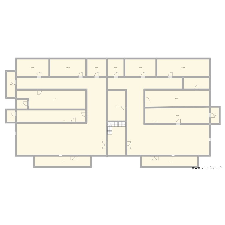 UPN_HOUSE. Plan de 18 pièces et 654 m2